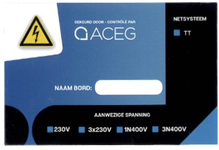 Bordsticker huishoudelijk NL